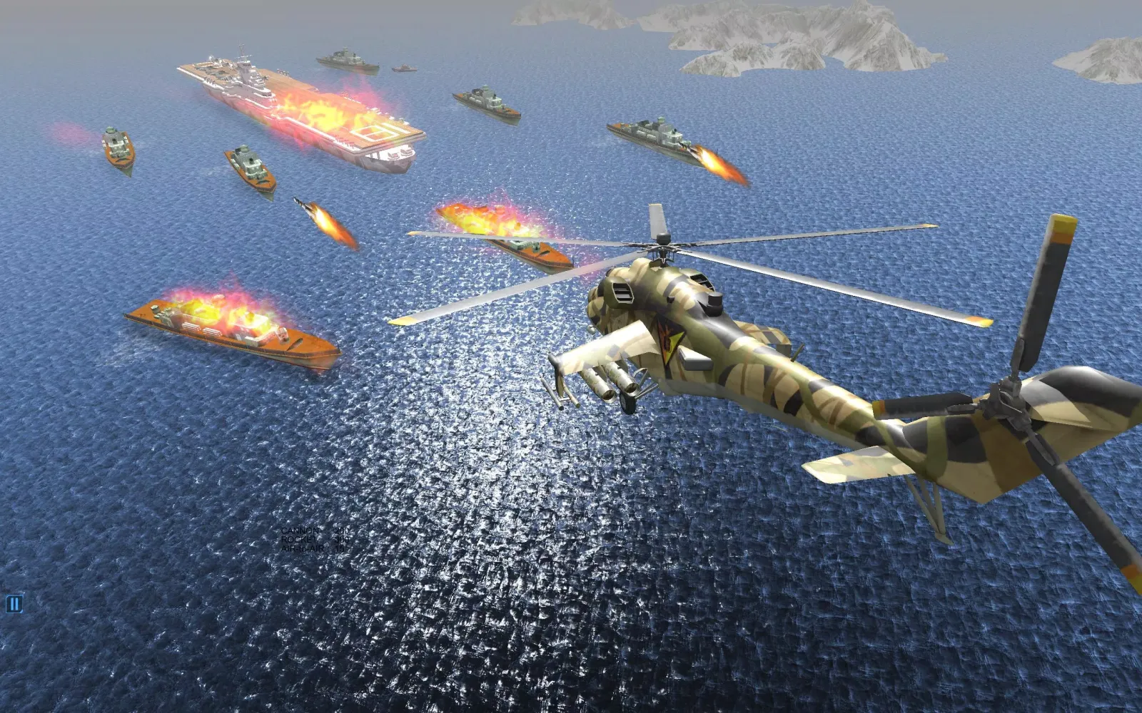 ภาพหน้าจอของ Gunship Helicopter Air Attack