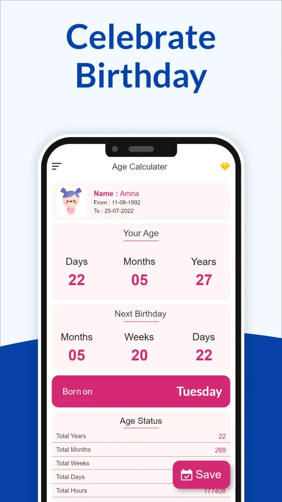 Age Calculator应用截图