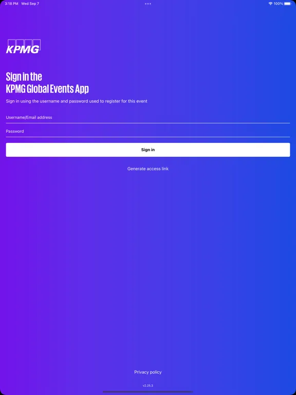 تصاویر KPMG Global Events iPad 
