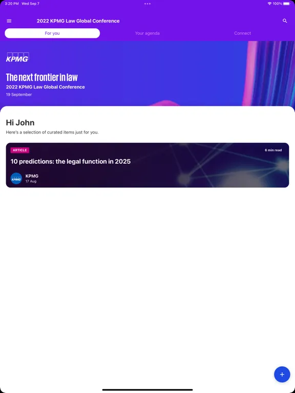 تصاویر KPMG Global Events iPad 