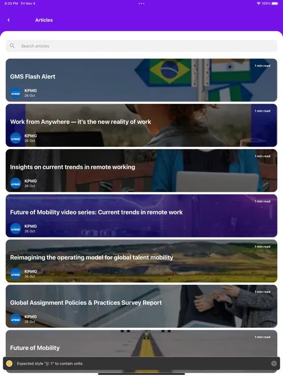 تصاویر KPMG Global Events iPad 