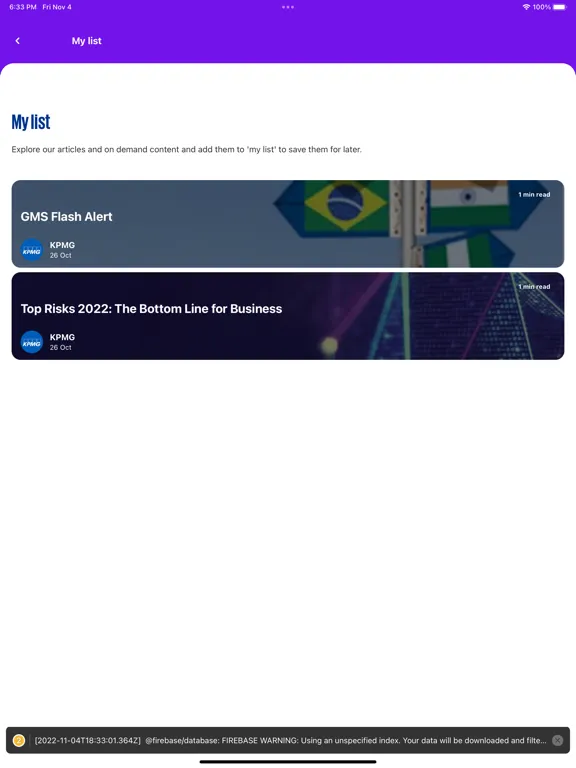 تصاویر KPMG Global Events iPad 