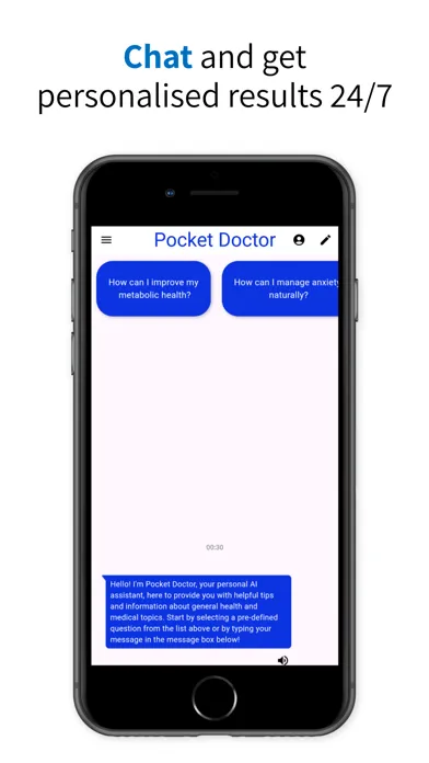 ภาพหน้าจอของ Pocket Doctor: AI Health Chat