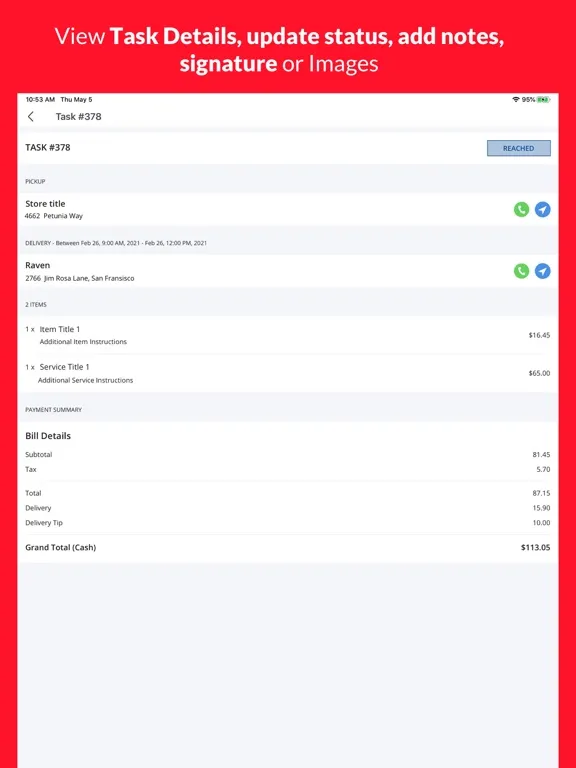 Ordefy Agent iPad  Screenshots