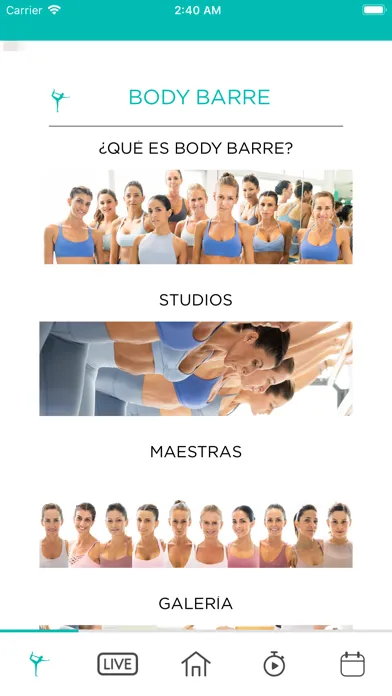 Zrzuty ekranu BodyBarre by JB