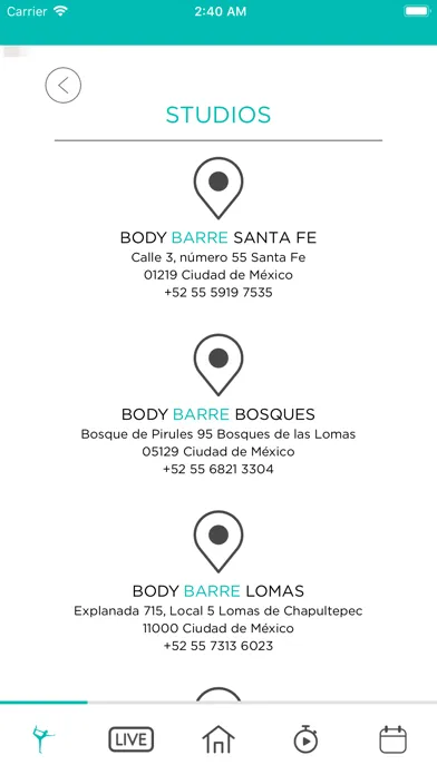 Zrzuty ekranu BodyBarre by JB