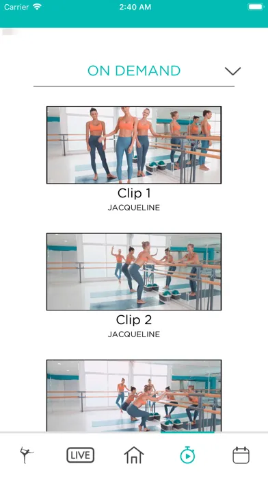 Zrzuty ekranu BodyBarre by JB
