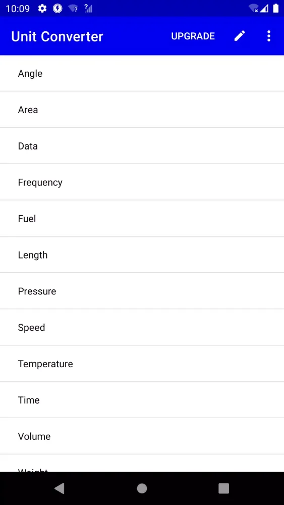 Ảnh chụp màn hình của Unit converter
