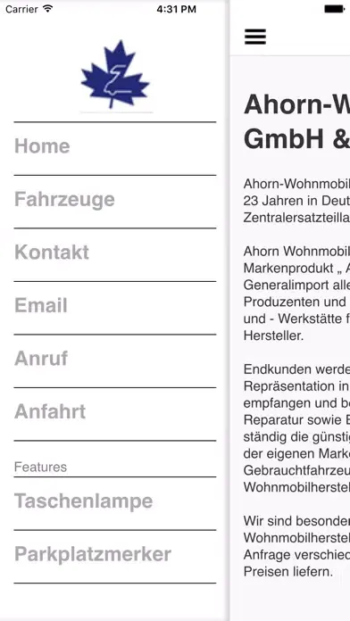 Ahorn Wohnmobile GmbH & Co KG應用截圖