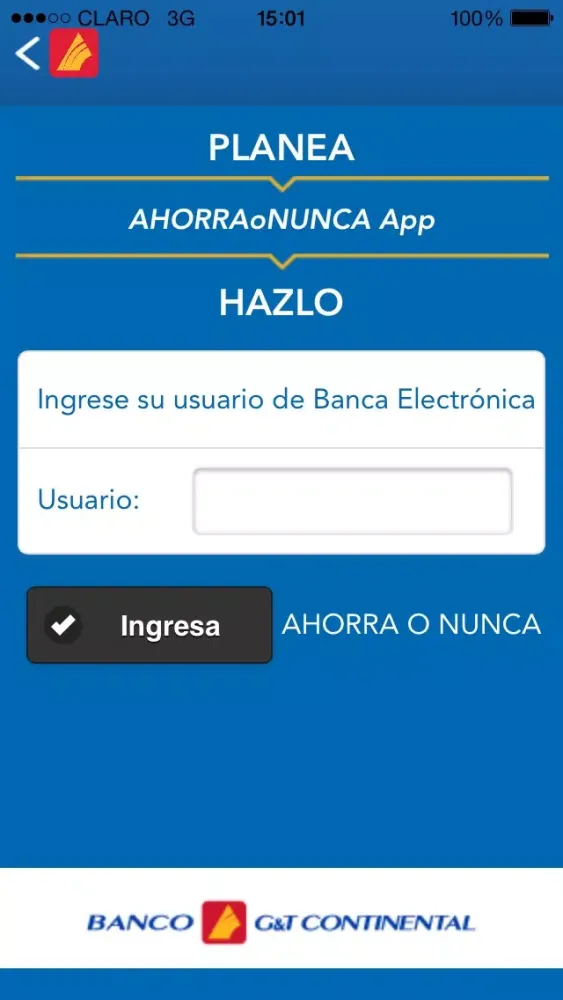 Capturas de tela do Ahorra o Nunca