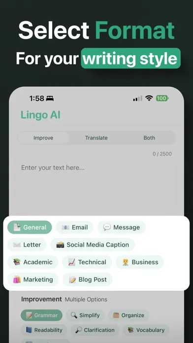 Lingo AI: Improve & Translate应用截图