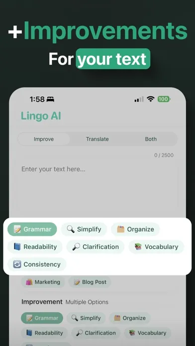 Lingo AI: Improve & Translate应用截图