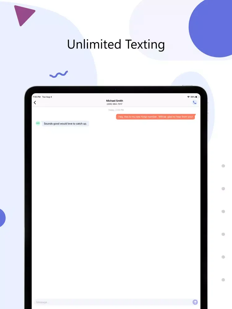 Krisp Phone: 2nd Phone Number iPad  स्क्रीनशॉट