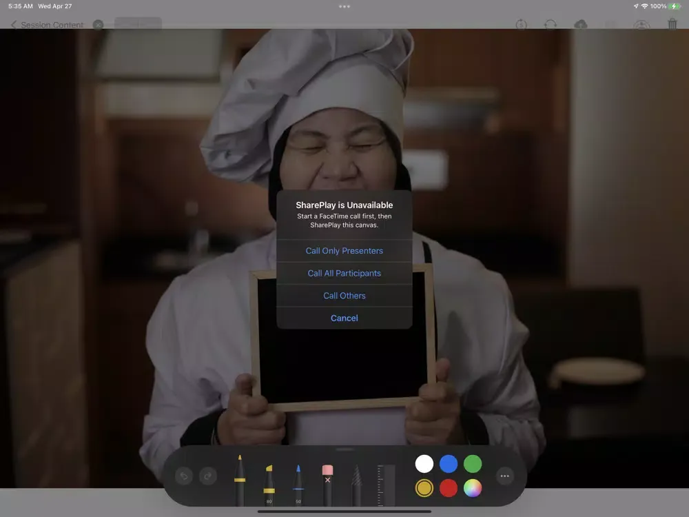 Ảnh chụp màn hình của GroupThink for SharePlay iPad 