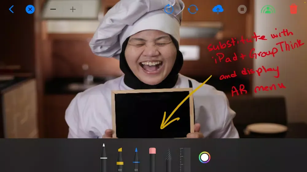 Ảnh chụp màn hình của GroupThink for SharePlay
