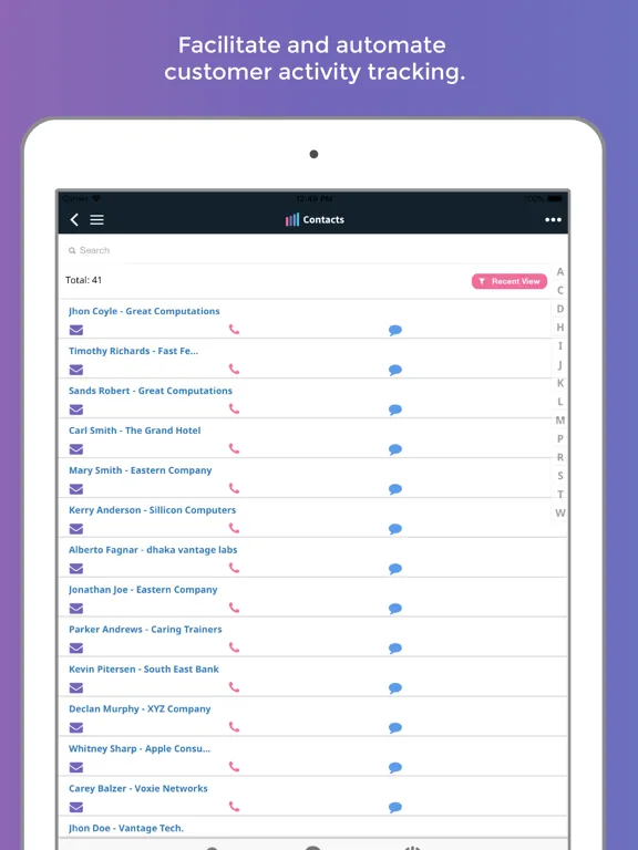 Amped CRM and Sales Insights iPad  স্ক্রিনশট