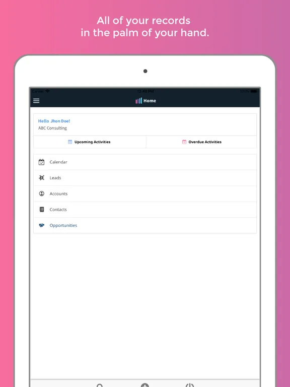 Amped CRM and Sales Insights iPad  স্ক্রিনশট