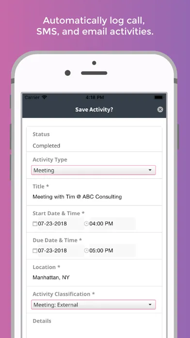 Amped CRM and Sales Insights স্ক্রিনশট