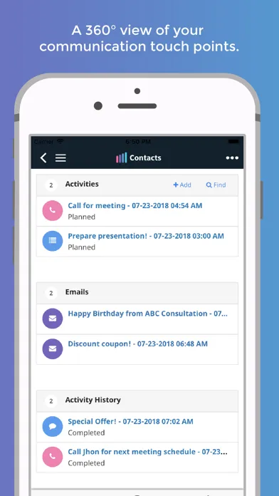 Amped CRM and Sales Insights স্ক্রিনশট