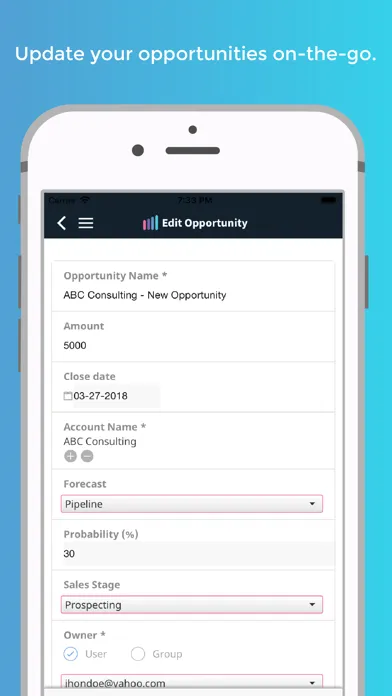 Amped CRM and Sales Insights স্ক্রিনশট