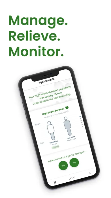 Capturas de pantalla de myAir Insights