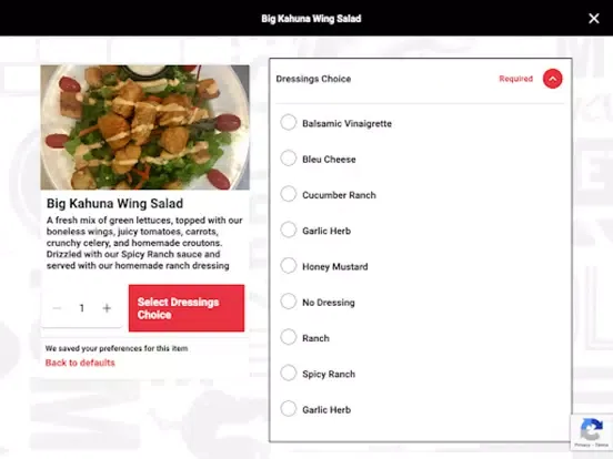 تصاویر Big Kahuna Wings App iPad 
