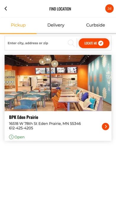 Ảnh chụp màn hình của Bombay Pizza Kitchen