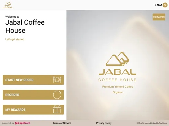 Jabal Coffee House iPad  Screenshots