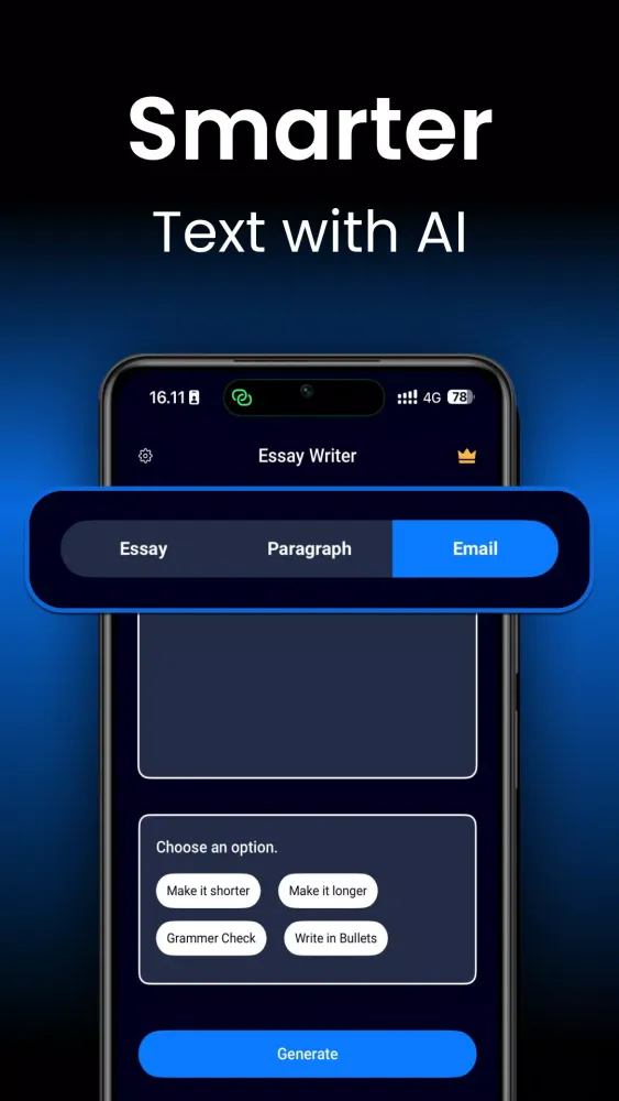 Plus AI Essay Writing Screenshots