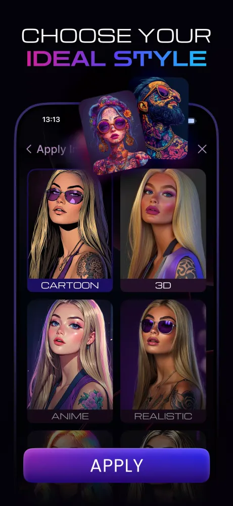 AI Photo Generator - QAI Art 스크린샷