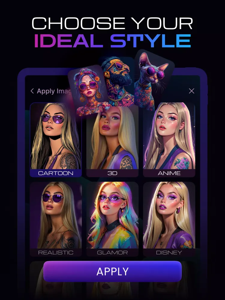AI Photo Generator - QAI Art 스크린샷