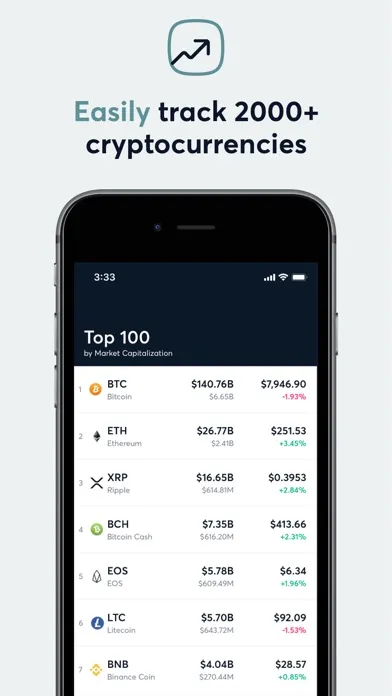 BlockHero Crypto Portfolio Screenshots