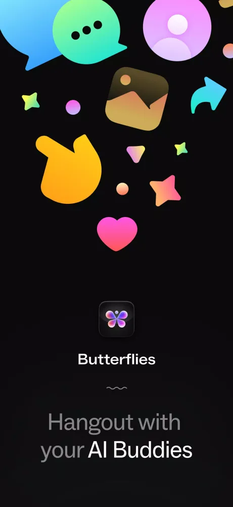 Tangkapan layar Butterflies - Talk to Real AIs
