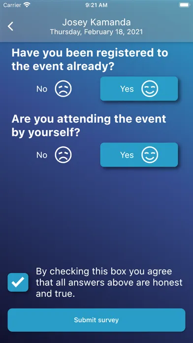 BYOD EventProtect Ekran Görüntüleri