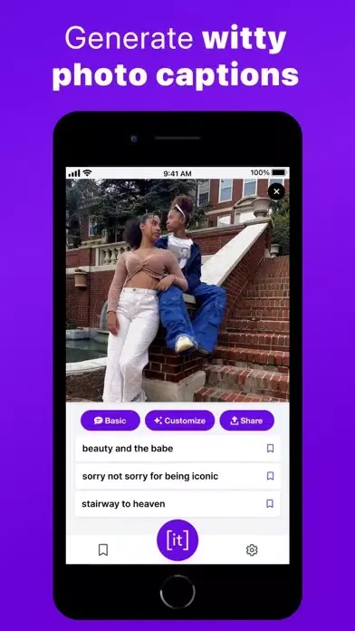 Скриншоты captionit: AI for Social Media