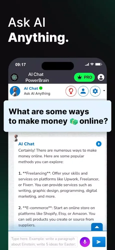 Ảnh chụp màn hình của AI Chat App - AI Chat bot