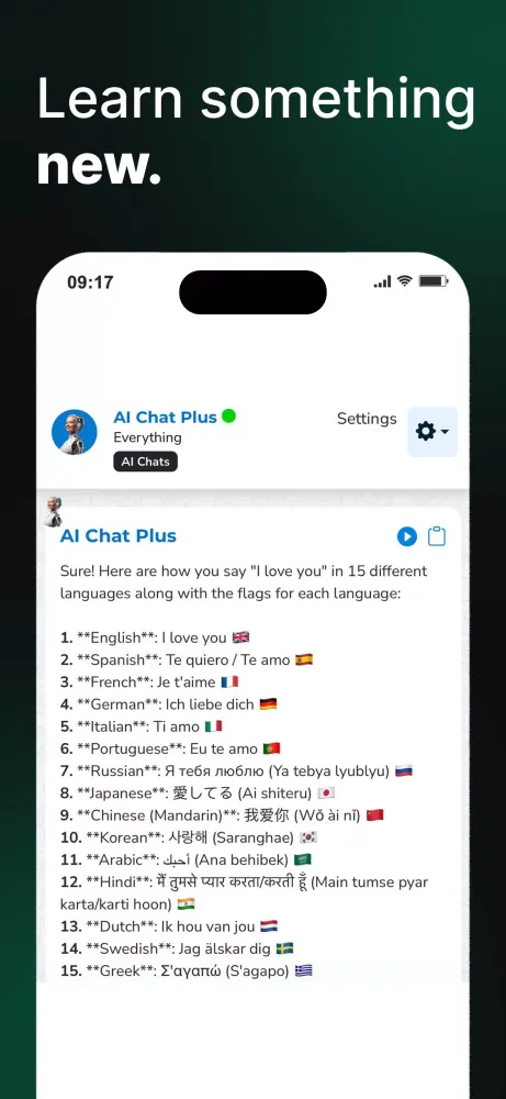 Ảnh chụp màn hình của AI Chat App - AI Chat bot
