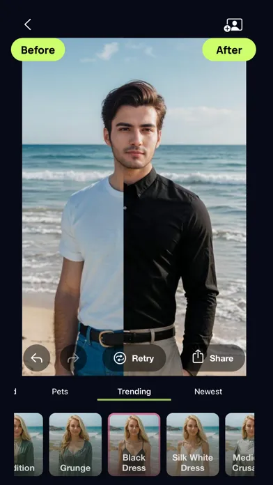 Ảnh chụp màn hình của Clothona: AI Clothes Changer