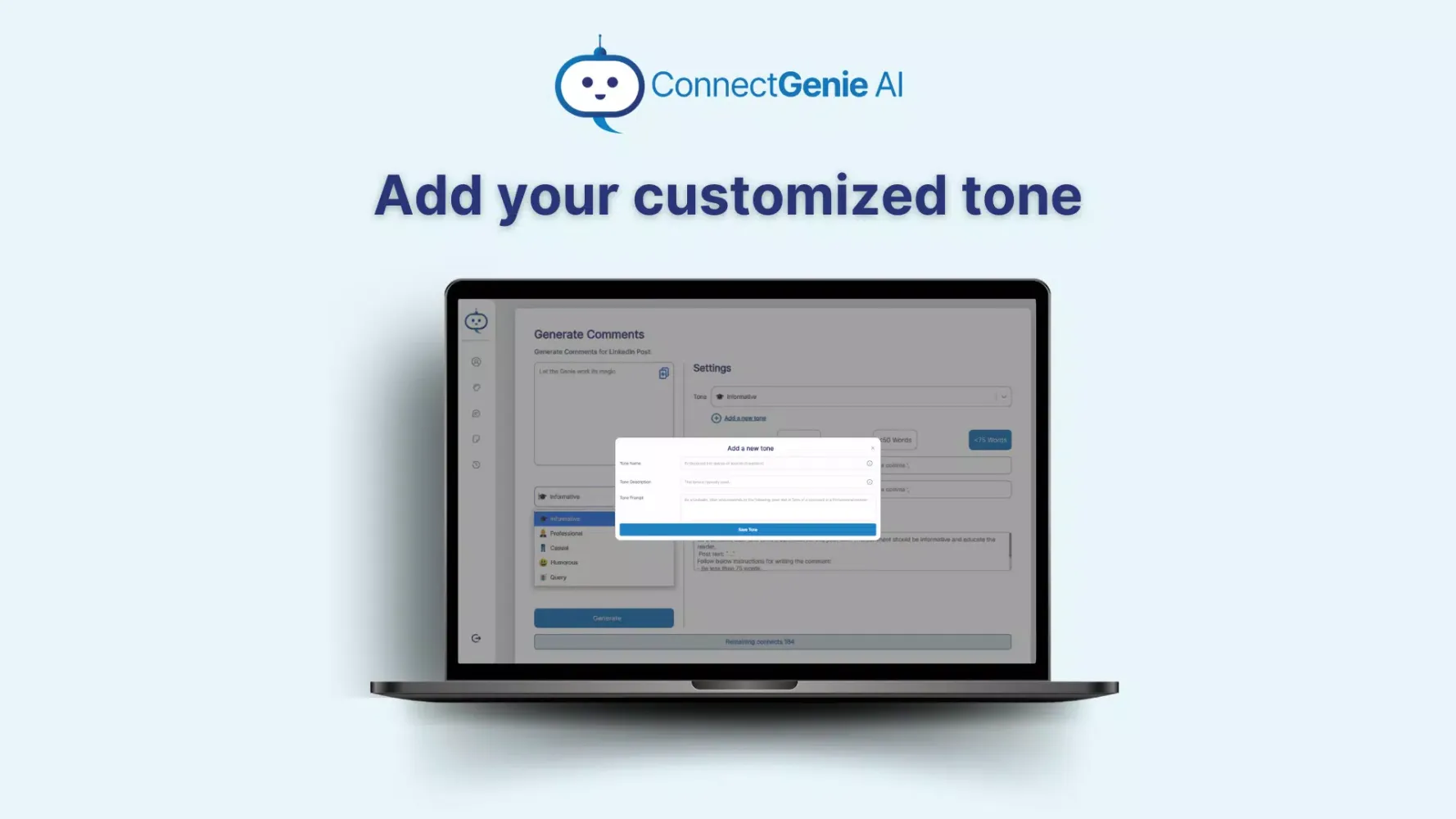 ConnectGenie AI Screenshots