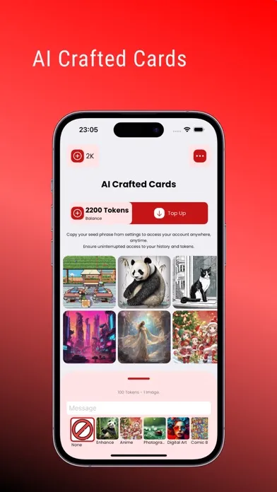 AI Crafted Cards 스크린샷