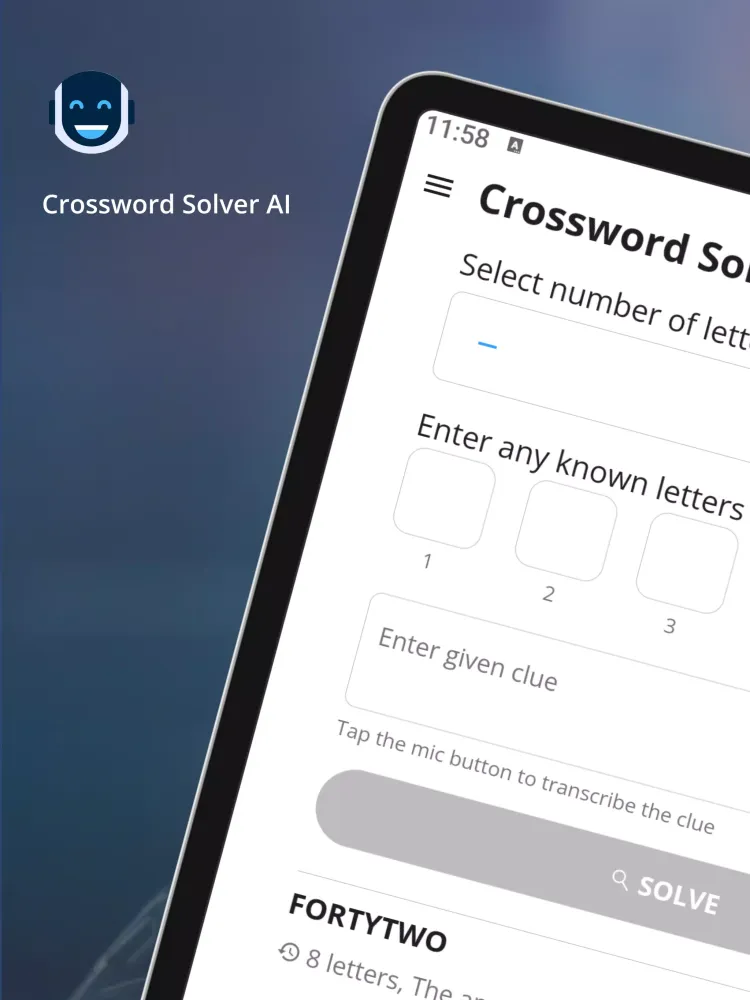 Crossword Solver AI Screenshots