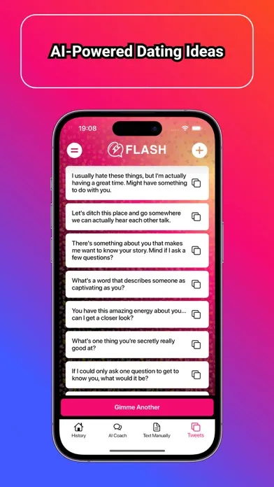 Скриншоты Flash AI - Dating Assistant