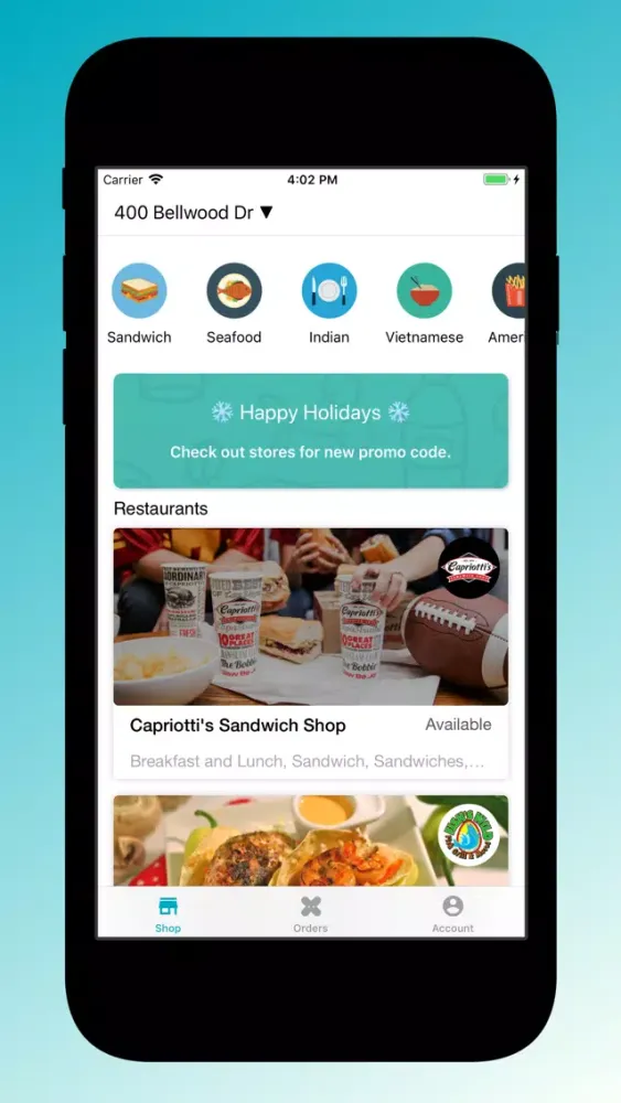 Capturas de pantalla de AutoX Food Delivery