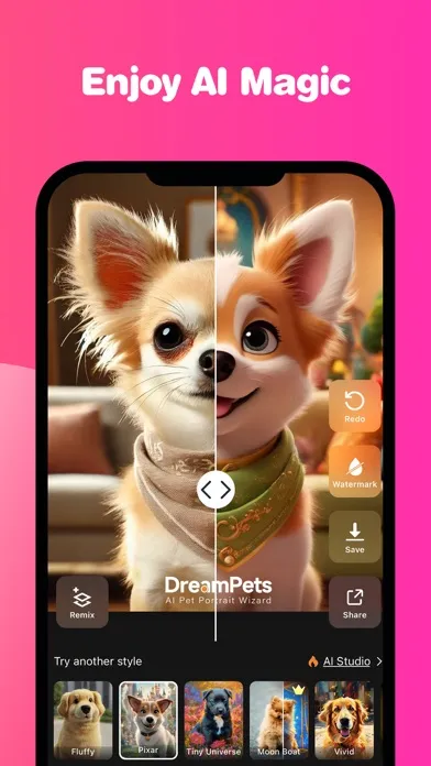DreamPets: AI Pet Portrait 스크린샷