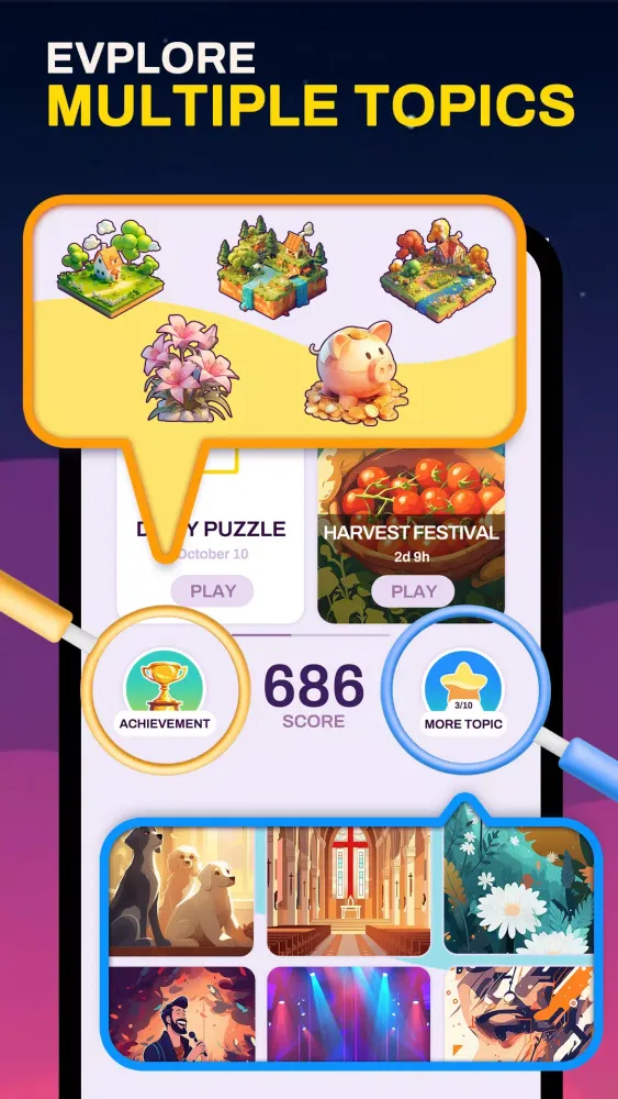 Cryptogram Word - Puzzles Game 스크린샷
