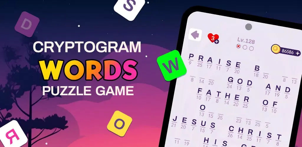 Cryptogram Word - Puzzles Game 스크린샷