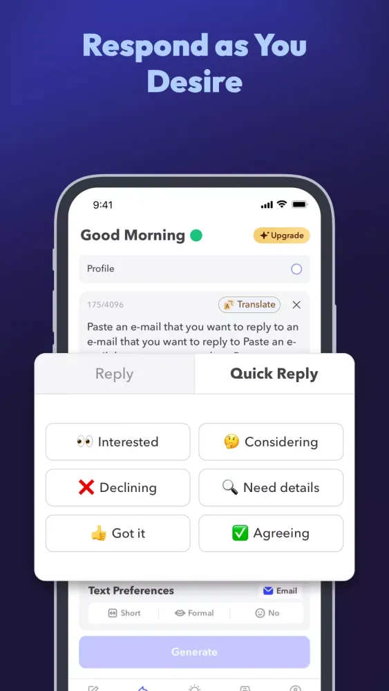 AI Email, Reply Writer: Xemail Screenshots