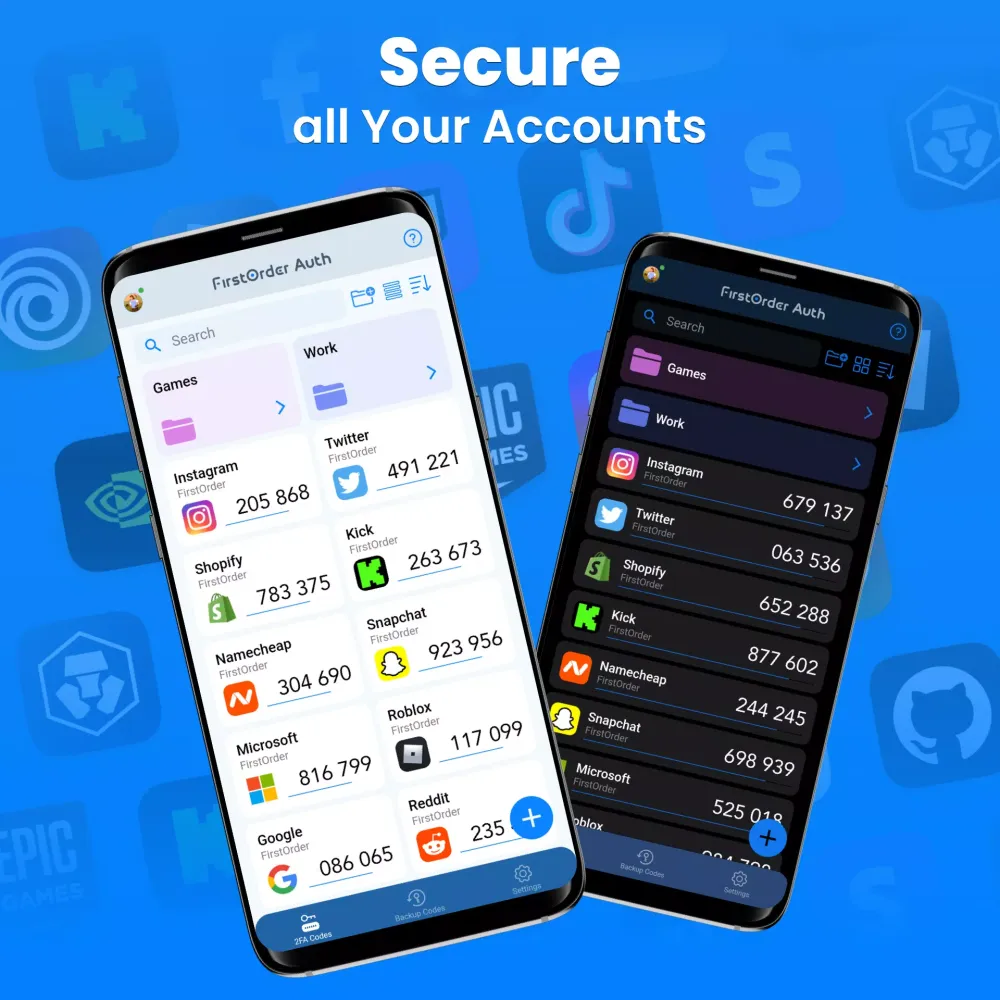 Authenticator Screenshots