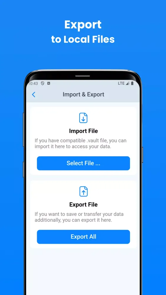 Authenticator Screenshots