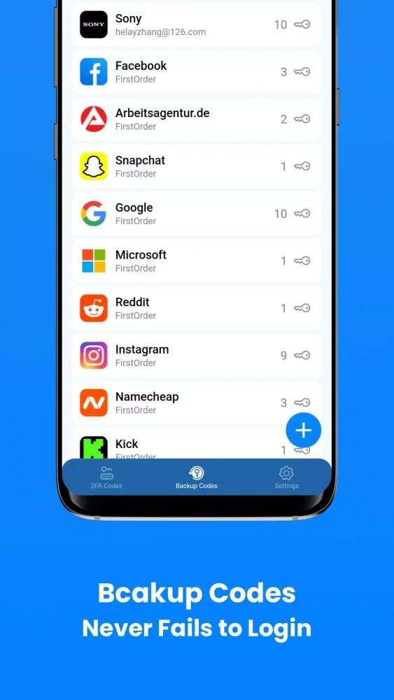Authenticator Screenshots